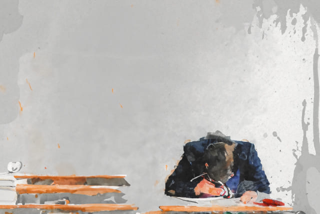 無気力でうずくまる子供