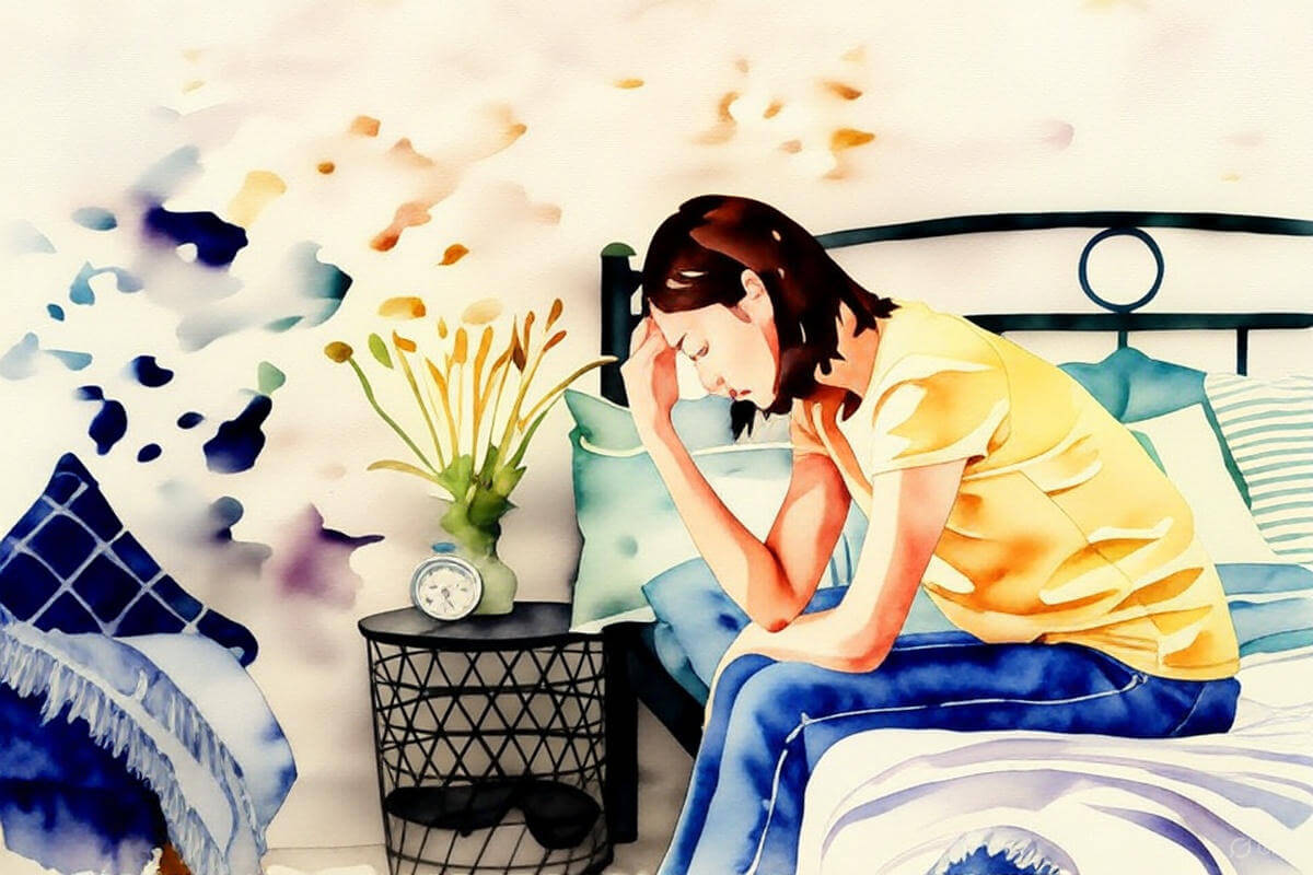 考えるお母さん